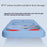 For iPhone 16 Pro Max Magnetic Case AI Button Liquid Silicone Phone Back Cover with Lens Film - Baby Blue - 5