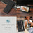 For iPhone 18 Pro Max / 17 Pro Max Case Imprinted Feather PU Leather Wallet Phone Cover with Wrist Strap - Black - 4