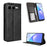 For Infinix Smart 10 Plus Leather Case Wallet Stand Retro Texture Phone Cover - Black - 1