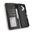 For TCL 60 SE NxtPaper 5G Leather Case Wallet Stand Retro Texture Phone Cover - Black - 5