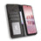 For TCL 60 SE NxtPaper 5G Leather Case Wallet Stand Retro Texture Phone Cover - Black - 6