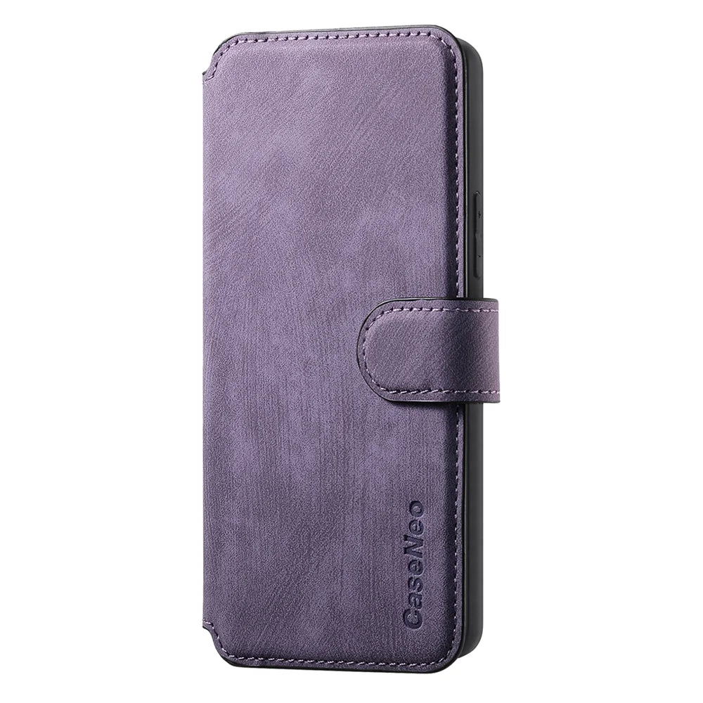 CASENEO For Nothing Phone (3a) Magnetic Case  Detachable Leather Phone Wallet Cover - Purple - 2