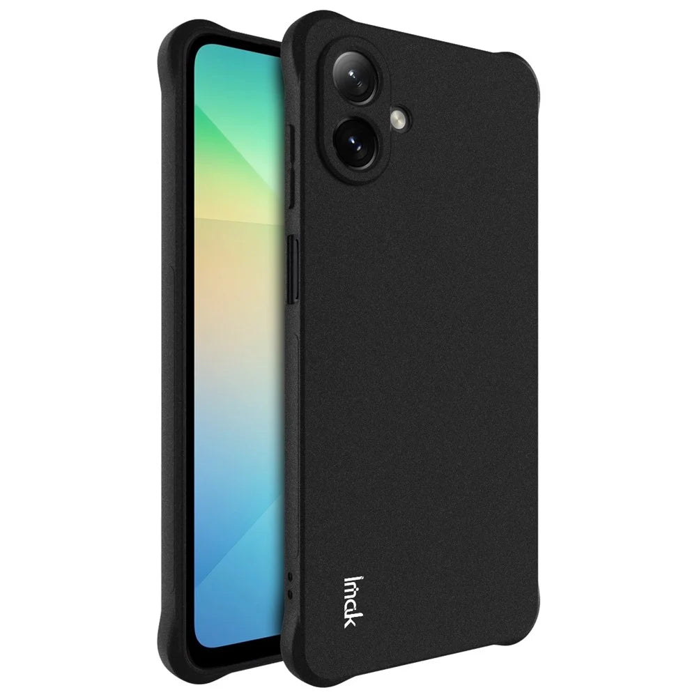 IMAK For Samsung Galaxy A07 4G Case TPU Phone Cover Airbag Shockproof Protection - Matte Black - 1