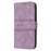 For iPhone Air Case Wallet Skin-Touch Leather Imprinted Phone Cover with Wrist Strap - Purple - 7