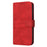 For iPhone 17 Pro Case Wallet Skin-Touch Leather Imprinted Phone Cover with Wrist Strap - Red - 7
