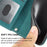 For iPhone 17 Pro Max Case Wallet Skin-Touch Leather Imprinted Phone Cover with Wrist Strap - Blackish Green - 6