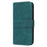 For iPhone 17 Pro Max Case Wallet Skin-Touch Leather Imprinted Phone Cover with Wrist Strap - Blackish Green - 7
