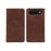 For iPhone Air Case Strong Magnetic PU Leather Phone Cover Calf Texture - Brown - 1
