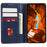 For iPhone 17 Case Strong Magnetic PU Leather Phone Cover Calf Texture - Blue - 2
