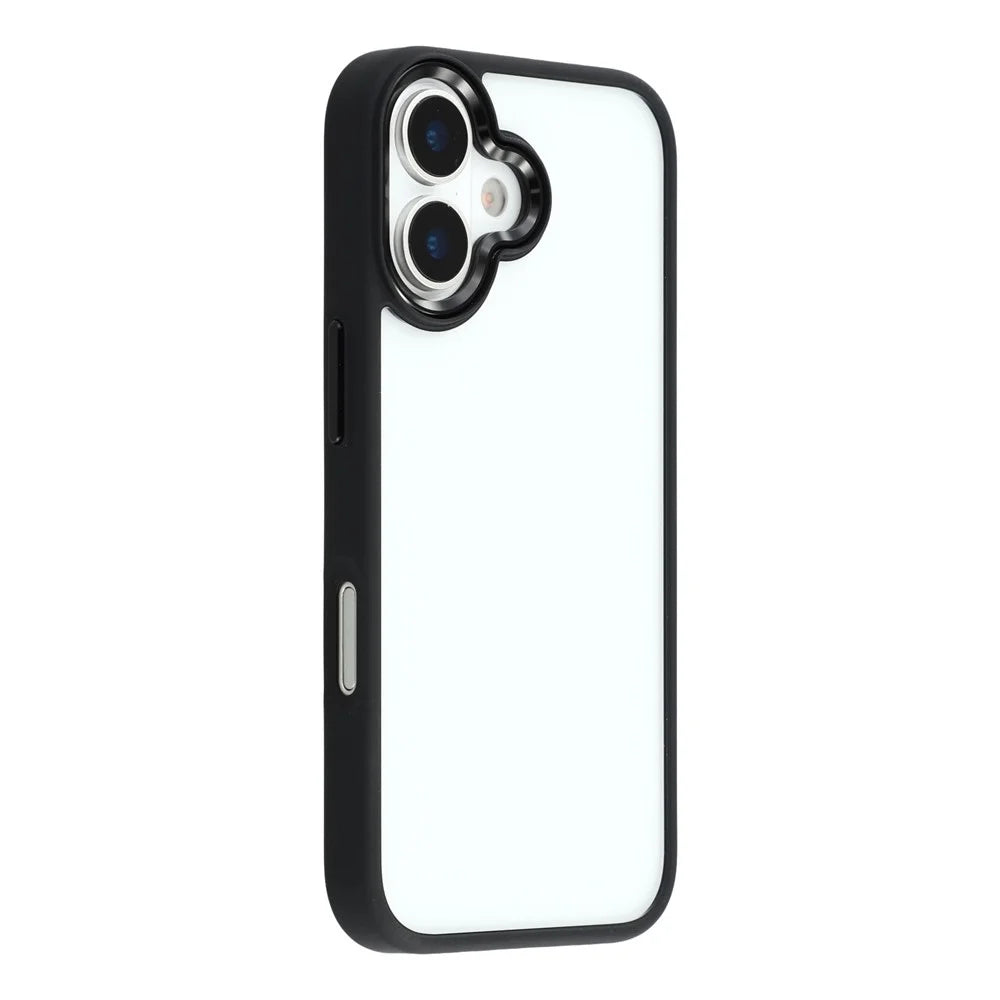 FULEXIN For iPhone 17 Case Anti Drop TPU + PC Crystal Clear Phone Cover - Black - 1
