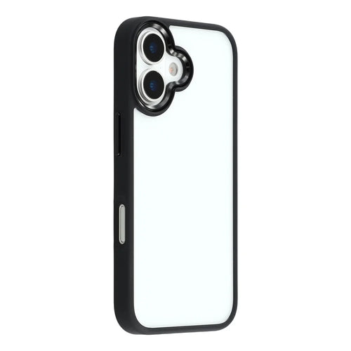 FULEXIN For iPhone 17 Case Anti Drop TPU + PC Crystal Clear Phone Cover - Black - 1