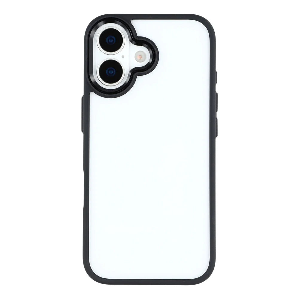 FULEXIN For iPhone 17 Case Anti Drop TPU + PC Crystal Clear Phone Cover - Black - 3