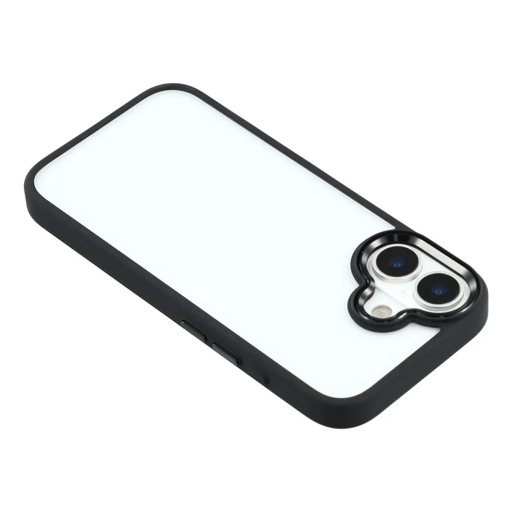 FULEXIN For iPhone 17 Case Anti Drop TPU + PC Crystal Clear Phone Cover - Black - 5