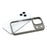 FULEXIN For iPhone 17 Pro Max Case Anti Drop TPU + PC Crystal Clear Phone Cover - Titanium Grey - 6