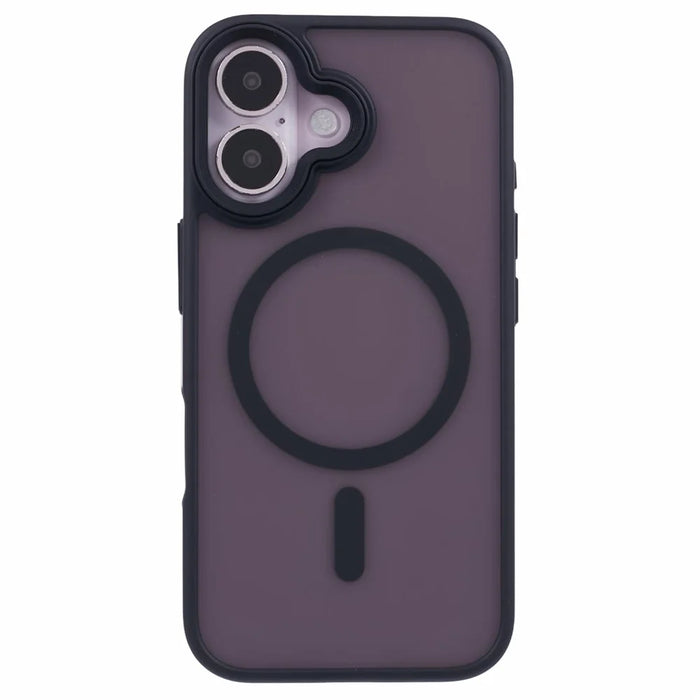 For iPhone 17 Case Compatible with MagSafe TPU + PC Rubberized Finish Phone Cover - Black - 3