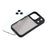 For iPhone 17 Pro Max Case Shockproof TPU + PC Phone Back Cover with Metal Buttons - Black - 6