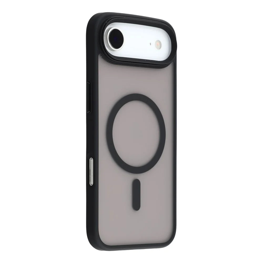 For iPhone Air Case Compatible with MagSafe TPU + PC Rubberized Finish Phone Cover - Black - 1