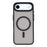 For iPhone Air Case Compatible with MagSafe TPU + PC Rubberized Finish Phone Cover - Black - 3