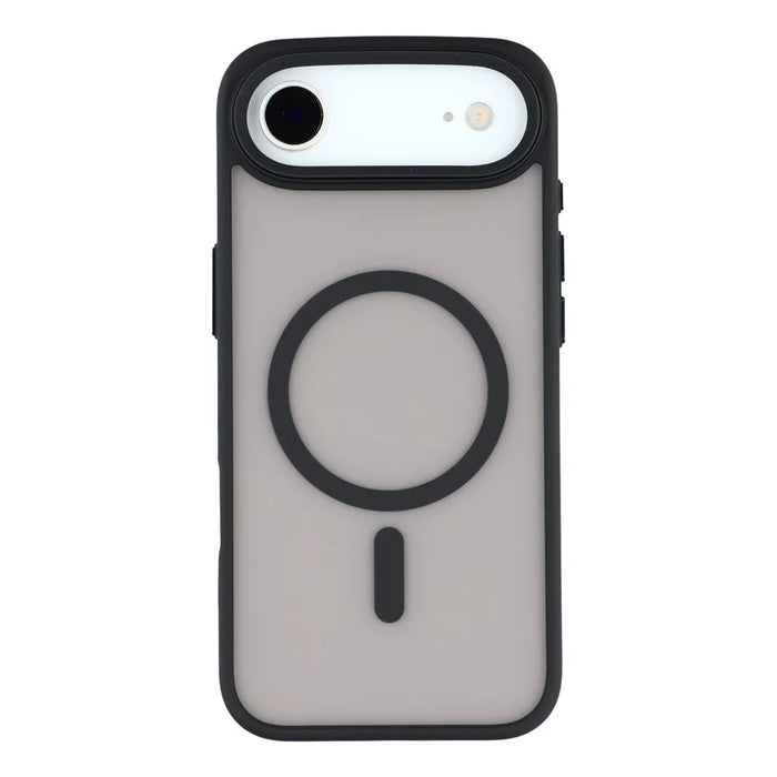 For iPhone Air Case Compatible with MagSafe TPU + PC Rubberized Finish Phone Cover - Black - 3