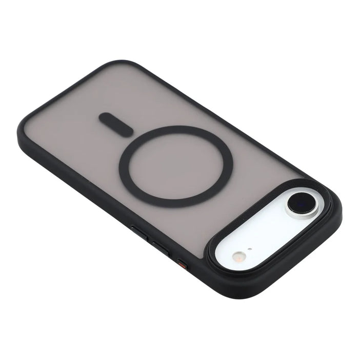 For iPhone Air Case Compatible with MagSafe TPU + PC Rubberized Finish Phone Cover - Black - 5