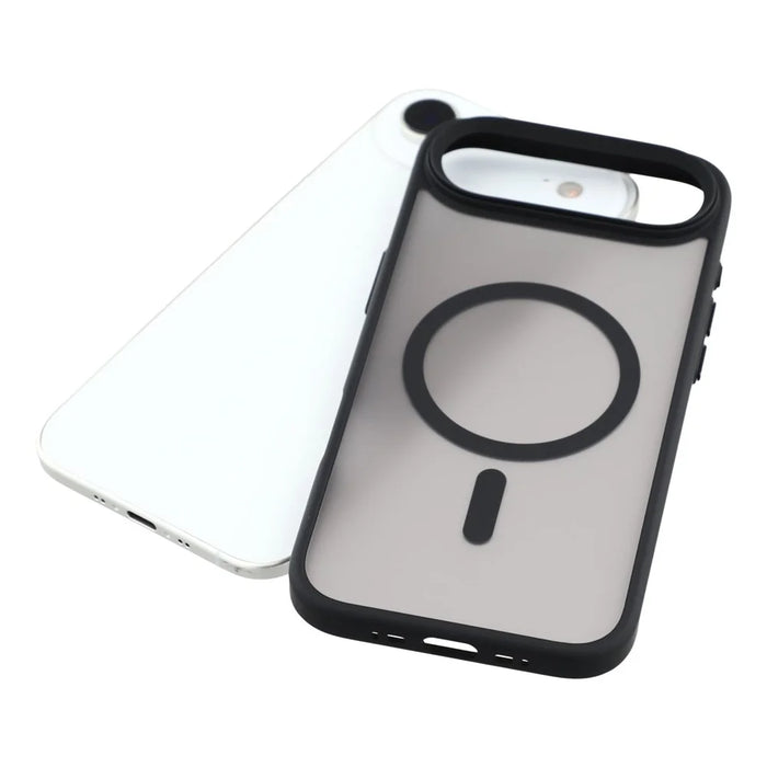 For iPhone Air Case Compatible with MagSafe TPU + PC Rubberized Finish Phone Cover - Black - 6