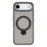 For iPhone Air Case Rotating Kickstand TPU + PC Magnetic Phone Cover - Grey - 3