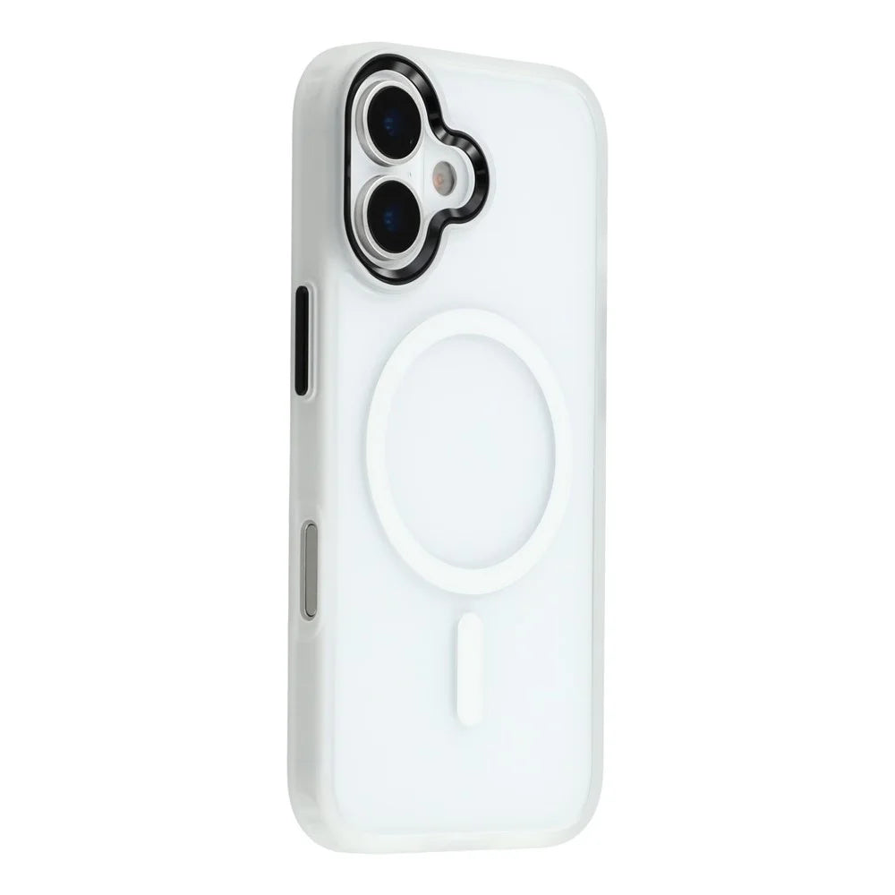 FULEXIN For iPhone 17 Case Compatible with MagSafe Anti Drop TPU + PC Phone Cover - White - 1