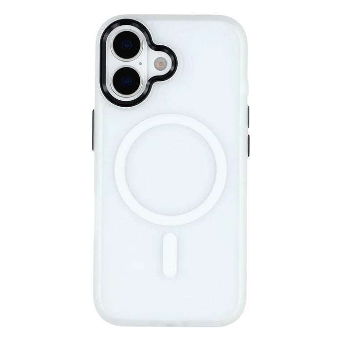 FULEXIN For iPhone 17 Case Compatible with MagSafe Anti Drop TPU + PC Phone Cover - White - 3
