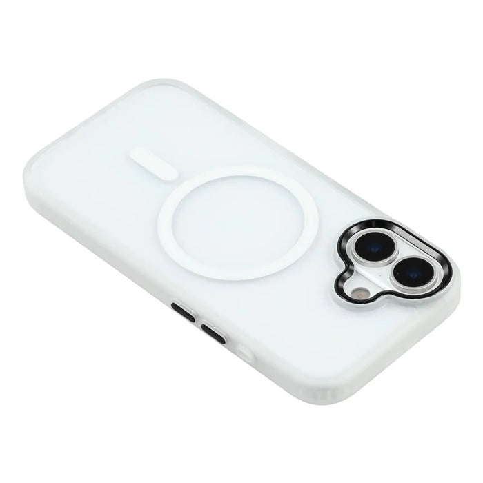 FULEXIN For iPhone 17 Case Compatible with MagSafe Anti Drop TPU + PC Phone Cover - White - 5