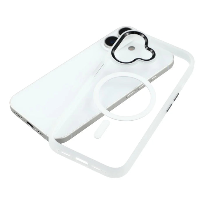 FULEXIN For iPhone 17 Case Compatible with MagSafe Anti Drop TPU + PC Phone Cover - White - 6