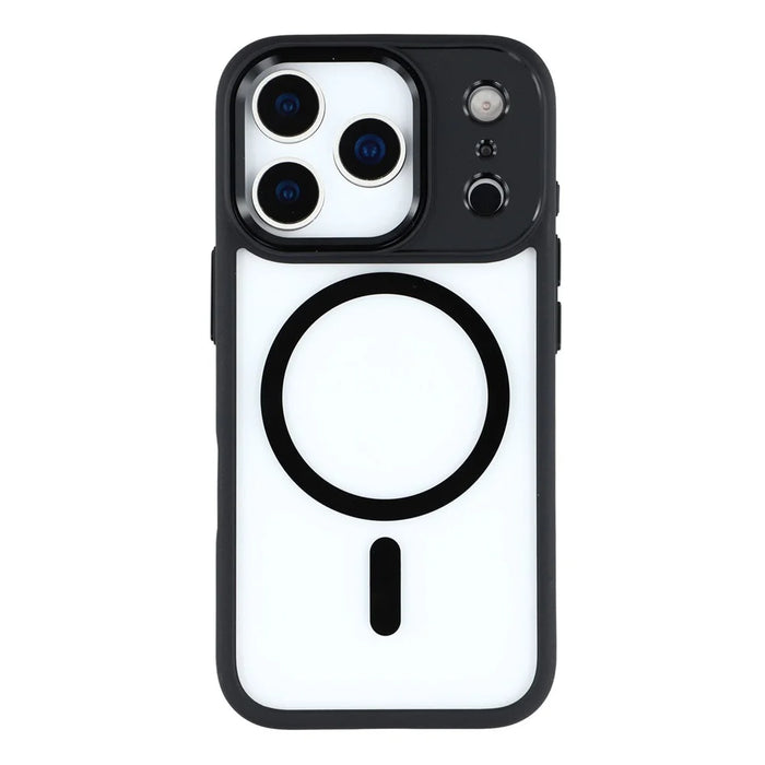 FULEXIN For iPhone 17 Pro Case Compatible with MagSafe Anti Drop TPU + PC Phone Cover - Black - 3