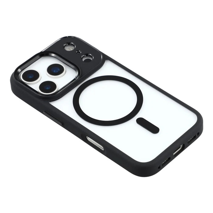 FULEXIN For iPhone 17 Pro Case Compatible with MagSafe Anti Drop TPU + PC Phone Cover - Black - 5