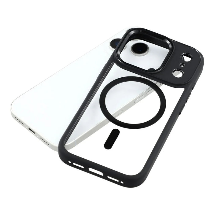 FULEXIN For iPhone 17 Pro Max Case Compatible with MagSafe Anti Drop TPU + PC Phone Cover - Black - 6