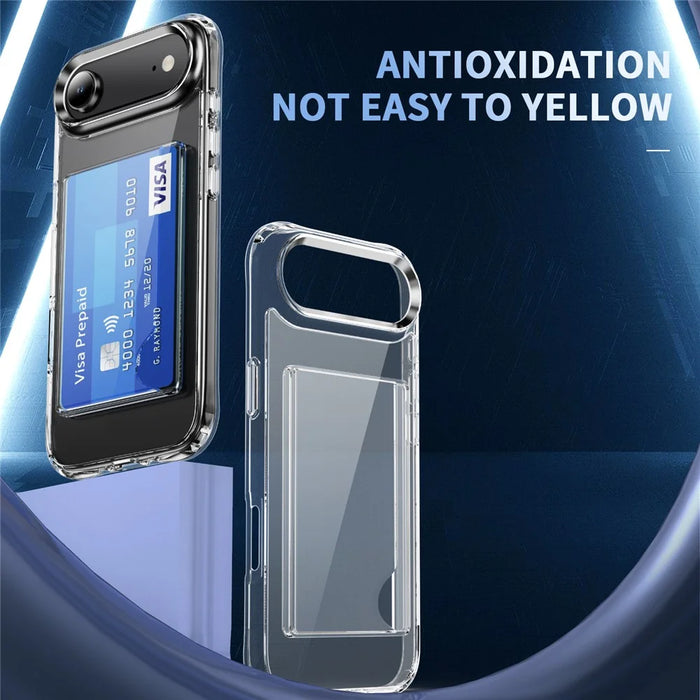 For iPhone Air Case Protective TPU Phone Cover with Card Holder - 4