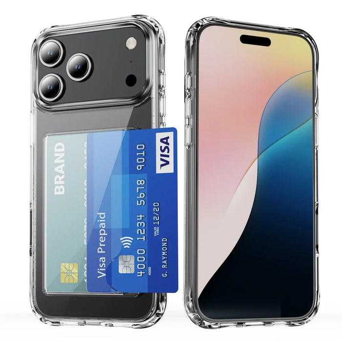 For iPhone 18 Pro Max / 17 Pro Max Case Protective TPU Phone Cover with Card Holder - 1