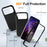 For iPhone 17 Pro Max Case PC + Silicone + EVA 3 in 1 Shockproof Phone Cover - Black + Black - 6