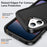 For iPhone 17 Case PC + Silicone + EVA 3 in 1 Shockproof Phone Cover - Black + Black - 4