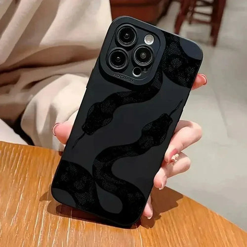 For iPhone 14 Pro Max Case Snake Pattern TPU Phone Cover - 1