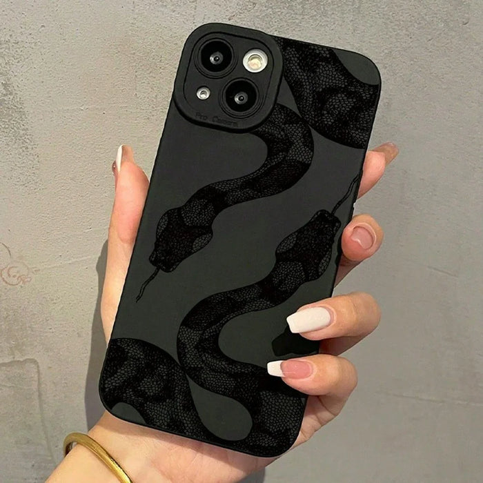 For iPhone 14 Case Snake Pattern TPU Phone Cover - 5