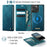 CASEME For iPhone 12 Pro Max 6.7 inch Case  C49  Compatible with MagSafe RFID Blocking Detachable Wallet Leather Phone Cover - Green - 2