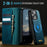 CASEME For iPhone 12 Pro Max 6.7 inch Case  C49  Compatible with MagSafe RFID Blocking Detachable Wallet Leather Phone Cover - Green - 4