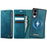 CASEME For Samsung Galaxy S25 Edge Case  C49  Magnetic Case RFID Blocking Detachable Wallet Leather Phone Cover - Green - 1