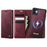 CASEME For iPhone 11 Case  C49  Compatible with MagSafe RFID Blocking Detachable Wallet Leather Phone Cover - Red - 1