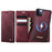 CASEME For iPhone 11 Pro Max Case  C49  Compatible with MagSafe RFID Blocking Detachable Wallet Leather Phone Cover - Red - 1
