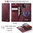 CASEME For iPhone 11 Pro Max Case  C49  Compatible with MagSafe RFID Blocking Detachable Wallet Leather Phone Cover - Red - 2