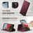 CASEME For iPhone 11 Pro Max Case  C49  Compatible with MagSafe RFID Blocking Detachable Wallet Leather Phone Cover - Red - 5