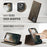 CASEME For iPhone 13 6.1 inch Case  C49  Compatible with MagSafe RFID Blocking Detachable Wallet Leather Phone Cover - Coffee - 5