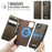 CASEME For iPhone 13 6.1 inch Case  C49  Compatible with MagSafe RFID Blocking Detachable Wallet Leather Phone Cover - Coffee - 6