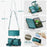 CASEME For Google Pixel 10 Pro / 10 / 9 Pro / 9 Leather Case  C36 Zipper 10 Card Slots Phone Cover with Straps - Green - 5