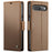 CASEME For Google Pixel 10 Pro / 10 / 9 Pro / 9 Case  023 Series RFID Blocking Leather Wallet Stand Phone Cover - Brown - 1